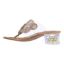 Back view of Maribela CLEAR/NATURAL/GOLD CORK