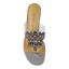 Top view of Maribela CLEAR/PEWTER GLITTER