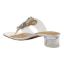 Back view of Maribela CLEAR/WHITE SATIN