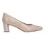 Right side view of Olivienne PEARL BEIGE LIZARD PRINT