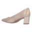 Back view of Olivienne PEARL BEIGE LIZARD PRINT