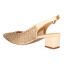 Back view of Pranil BEIGE SATIN