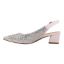 Left side view of Pranil PINK PASTEL MULTI SATIN