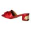 Back view of Raziella RED PATENT/GROSGRAIN