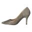 Left side view of Sesily PEWTER DANCE GLITTER