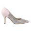 Right side view of Sesily PINK PASTEL MULTI SATIN