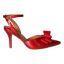 Right side view of Shanaya RED PATENT/GROSGRAIN