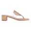 Right side view of Shellie CLEAR/NATURAL/GOLD CORK