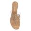 Top view of Shellie CLEAR/NATURAL/GOLD CORK