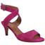 Front view of Soncino Bright Pink Suede
