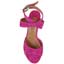 Top view of Soncino Bright Pink Suede