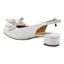 Back view of Tanay WHITE PATENT/GROSGRAIN