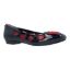 Front view of Truelove BLACK/RED PATENT/MESH