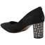 Back view of Vaneeta Black Suede